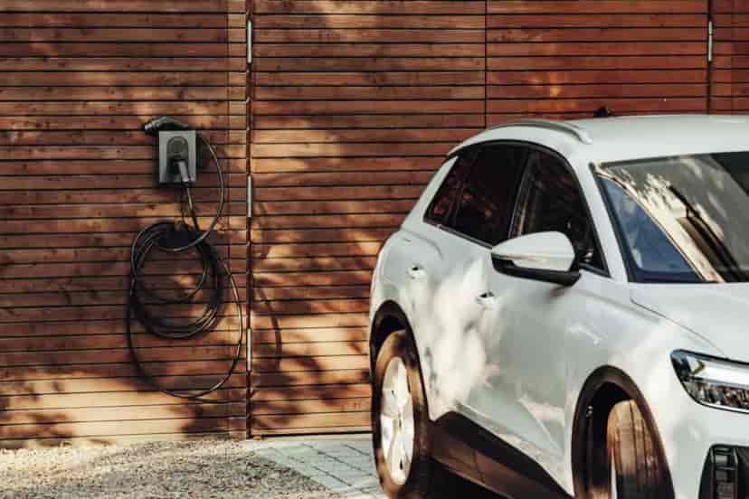 Installation élégante de borne de recharge